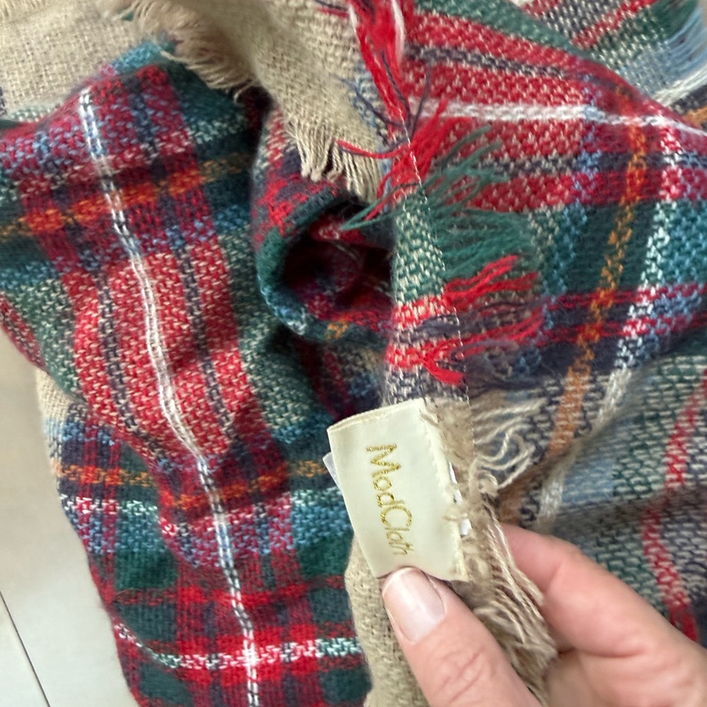 Vintage 2000s blanket scarf mod cloth